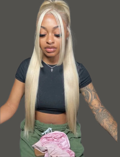 613 Blonde Straight Lace wig