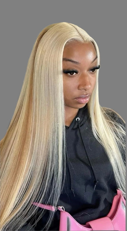 613 Blonde Straight Lace wig